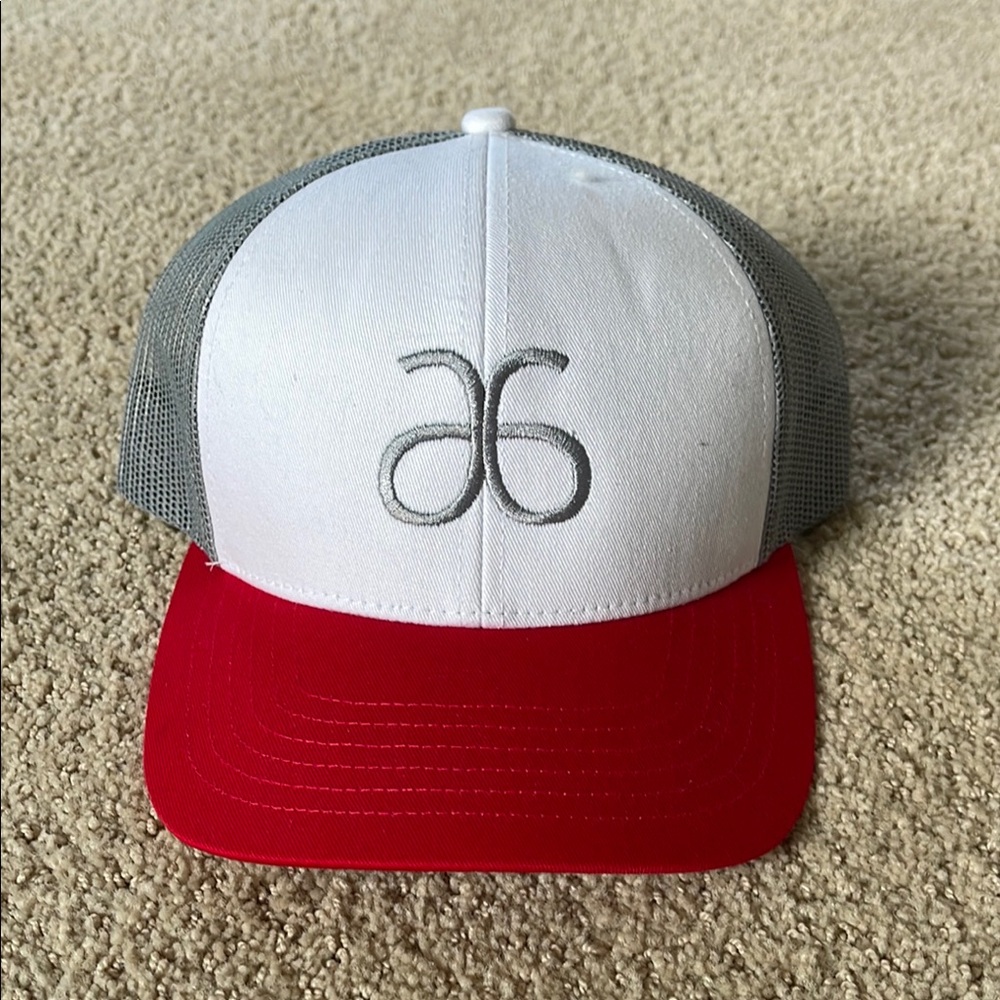 Arbonne Red and White Snapback Hat